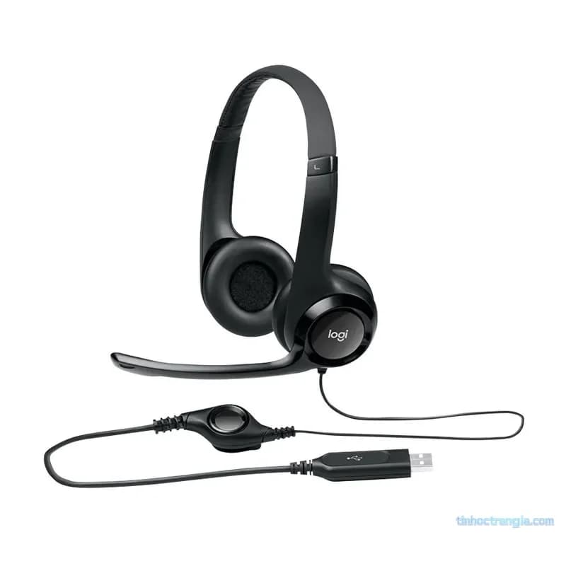 Tai Nghe Logitech H390 USB Headset - Tích Hợp Micro Khử Ồn, Đệm Tai Êm Ái