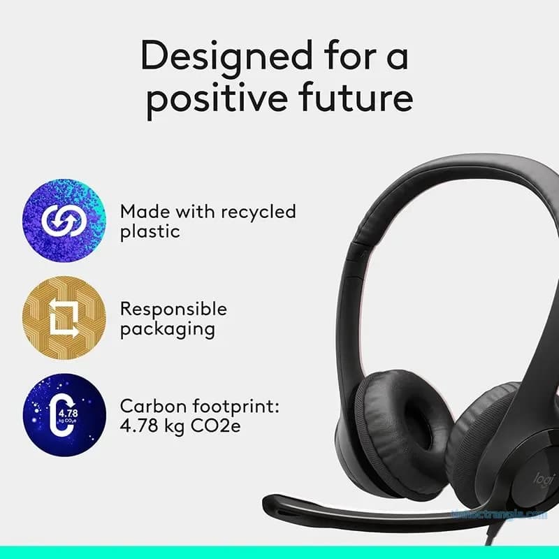 Tai Nghe Logitech H390 USB Headset - Tích Hợp Micro Khử Ồn, Đệm Tai Êm Ái