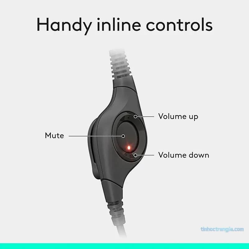 Tai Nghe Logitech H390 USB Headset - Tích Hợp Micro Khử Ồn, Đệm Tai Êm Ái