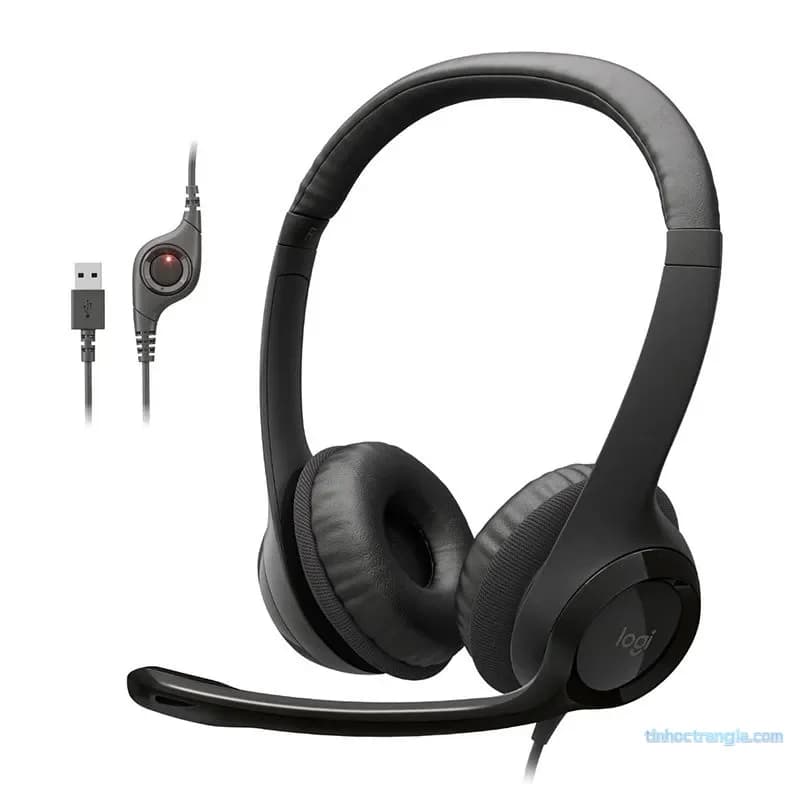 Tai Nghe Logitech H390 USB Headset - Tích Hợp Micro Khử Ồn, Đệm Tai Êm Ái