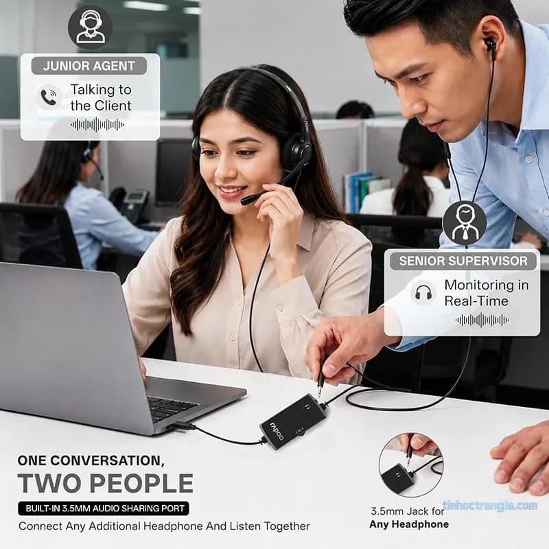 Tai Nghe USB Rapoo H120 Headset - Tích Hợp Micro Đàm Thoại Rõ Nét, Âm Thanh Kỹ Thuật Số