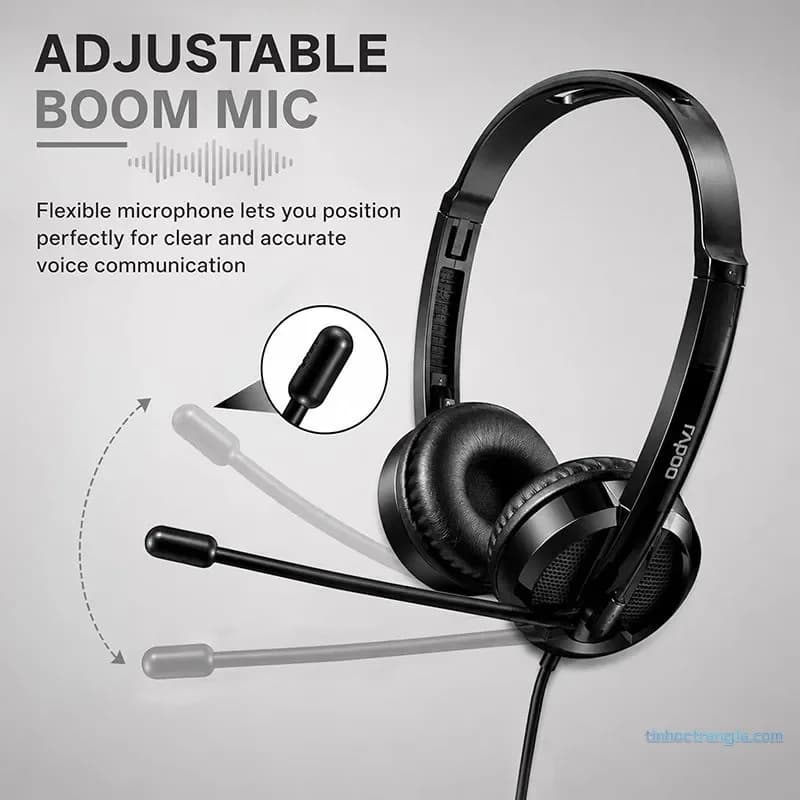 Tai Nghe USB Rapoo H120 Headset - Tích Hợp Micro Đàm Thoại Rõ Nét, Âm Thanh Kỹ Thuật Số - hover