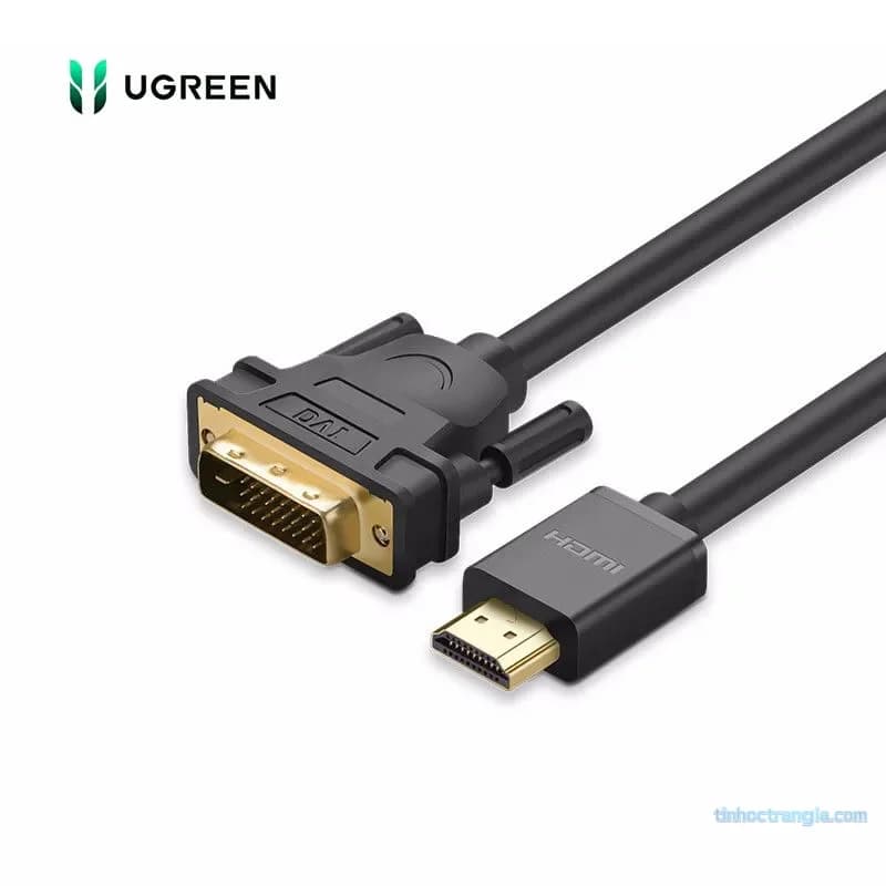 Cáp DVI-D (24+1) Sang HDMI Hỗ Trợ Chuyển 2 Chiều Ugreen 11150 Dài 1,5M - Hỗ Trợ Full HD 1080P