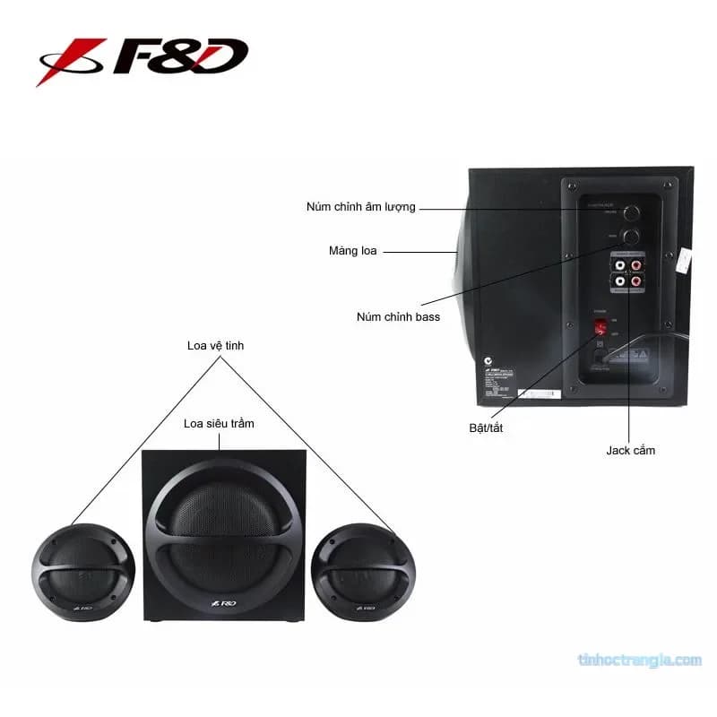 Loa Vi Tính Fenda A110 2.1 (35W) Âm Bass Mạnh Mẽ