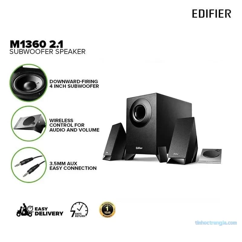 Loa vi tính 2.1 Edifier M1360 Công Suất 8.5W RMS - Đen - hover