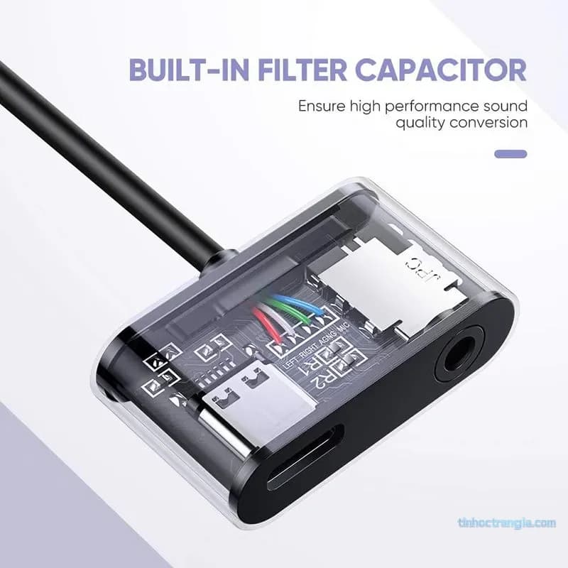Cáp Chuyển Type C Sang 3.5mm Tích Hợp Sạc Ugreen 50596  