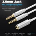 Dây Cáp Gộp Mic & Tai Nghe Ugreen 10790 - Jack 3.5mm Âm, Vỏ Nhôm Bạc 20CM 4