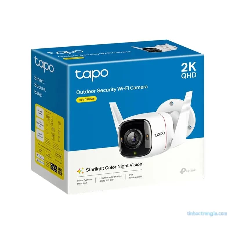 Camera IP Wifi Thân Ngoài Trời TP-Link Tapo C320WS 2K QHD 4MP - hover