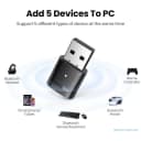 USB Bluetooth 5.0 Ugreen 80889 CM390 Thu Phát Bluetooth Cho PC Laptop 5