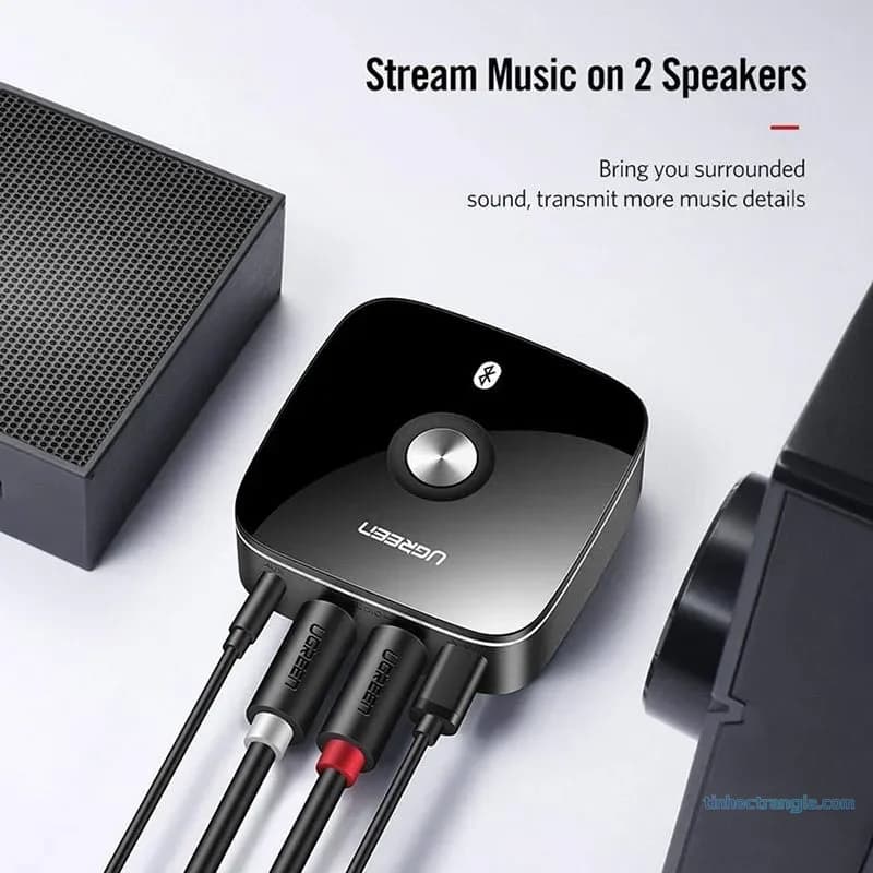 Bộ Nhận Bluetooth aptX Ugreen 40759 - Cổng 3.5mm & RCA Hoa Sen