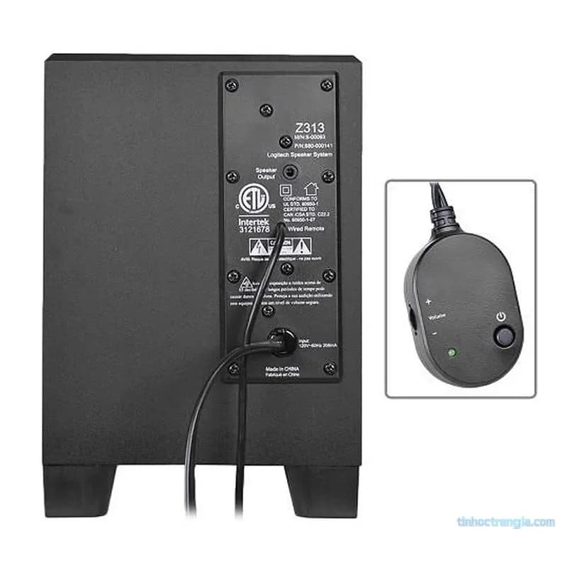 Loa Vi Tính 2.1 Logitech Z313 - Công Suất 50W, Âm Thanh Rich Balanced
