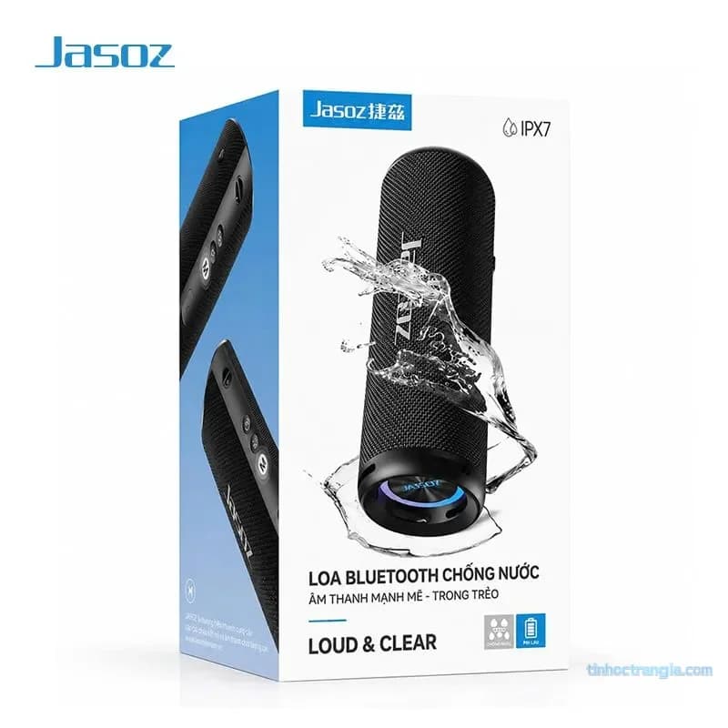 Loa Bluetooth Di Động Jasoz K116 T-K165 20W - Bass Mạnh Đỉnh Cao, LED RGB Đổi Màu
