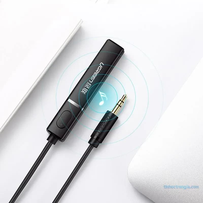 Bộ Phát Bluetooth 5.0 Cổng 3.5mm Aux Ugreen 40761 (Cho TV/PC/Máy Game)