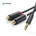 Cáp Chuyển Audio 3.5mm Ra 2 Đầu RCA Âm Ugreen 10547 Dài 20cm (Đầu Mạ Vàng) 1