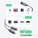 Cáp Chuyển Audio 3.5mm Âm Ra 2 Đầu RCA Dương Ugreen 10561 Dài 20cm 4