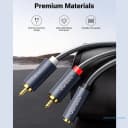 Cáp Chuyển Audio 3.5mm Âm Ra 2 Đầu RCA Dương Ugreen 10561 Dài 20cm 2