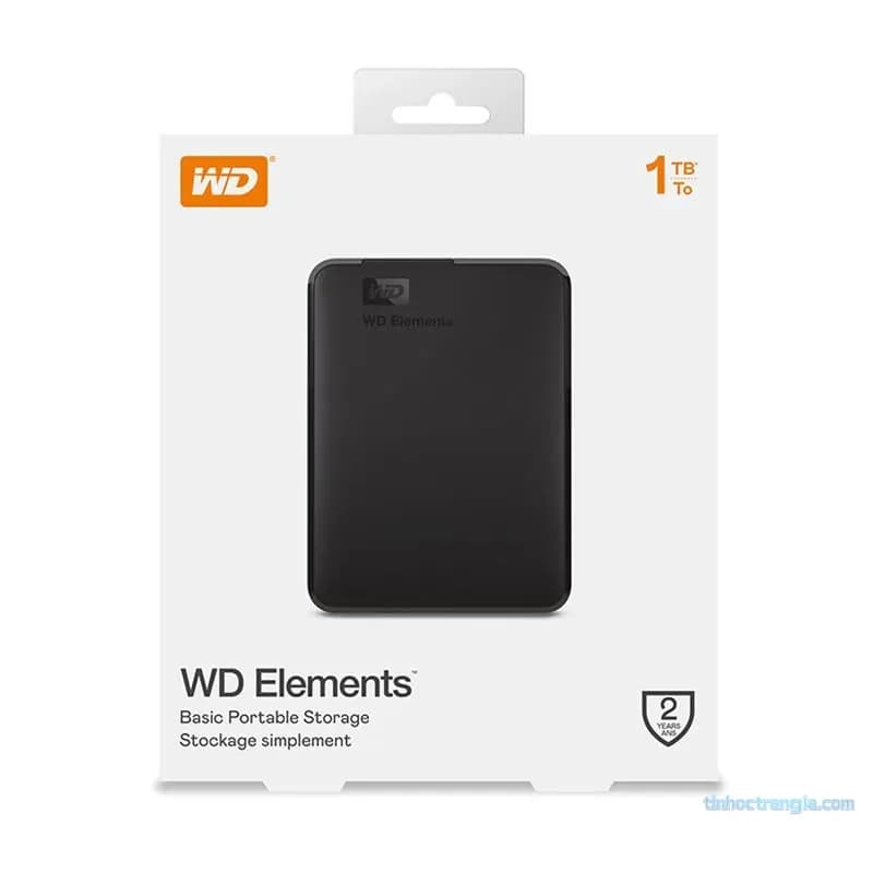 Ổ Cứng Di Động WD Elements 1TB 2.5 inch - Ổ Cứng Cắm Ngoài WDBUZG0010BBK-WESN