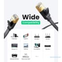 Cáp Mạng Cat7 Dẹt Ugreen STP Tốc Độ 10Gbps 600Mhz (1m - 20m) 4