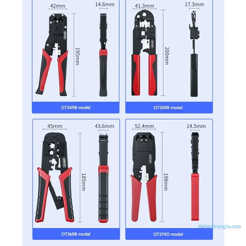 Kìm bấm mạng đa năng 3 trong 1 Unitek OT35RB 4
