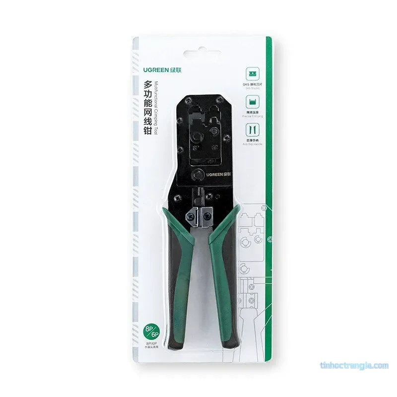 Kìm bấm dây mạng chuẩn RJ45/RJ11 màu đen Ugreen (70683)  2