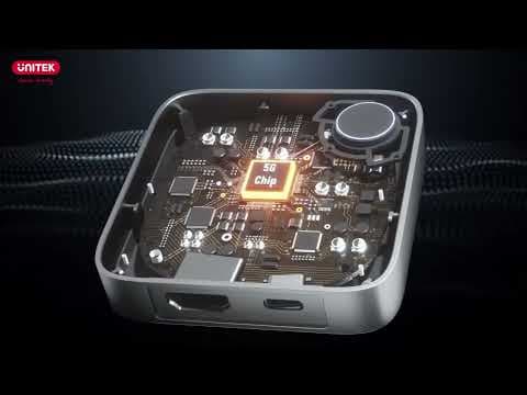 Bộ Nhận HDMI Không Dây Cho Máy Chiếu, Tivi Unitek V1162B01 4K@60Hz video thumbnail