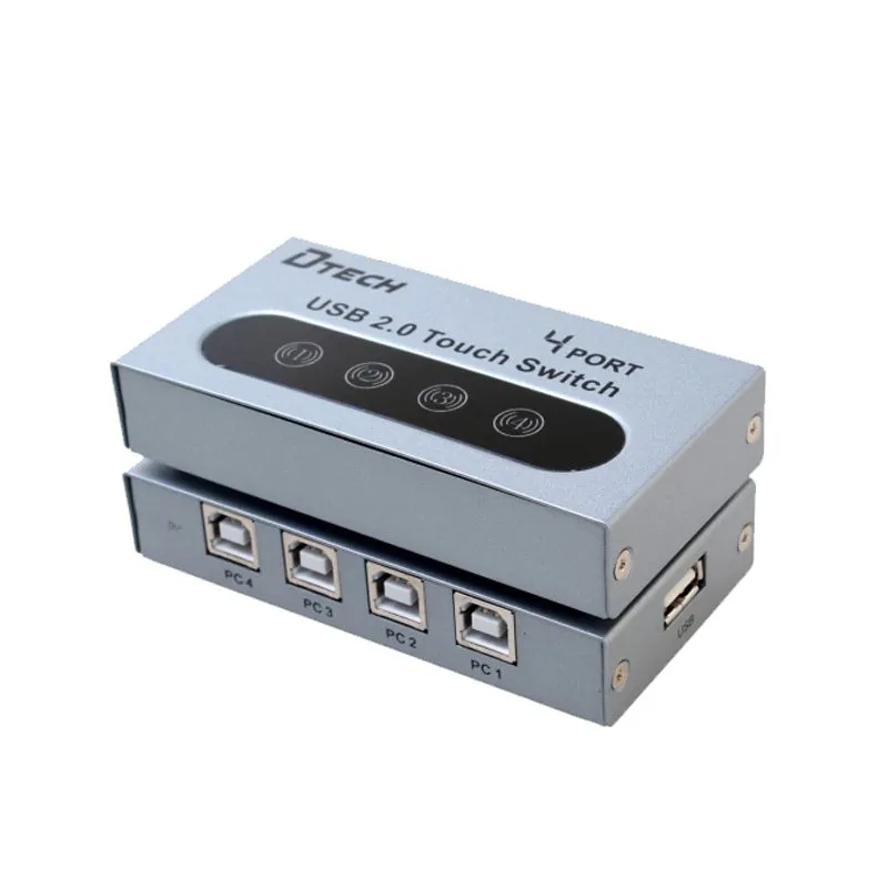 Bộ Chia Máy In 1 Ra 4 Cổng USB 2.0 DTECH DT-8341 Chính Hãng