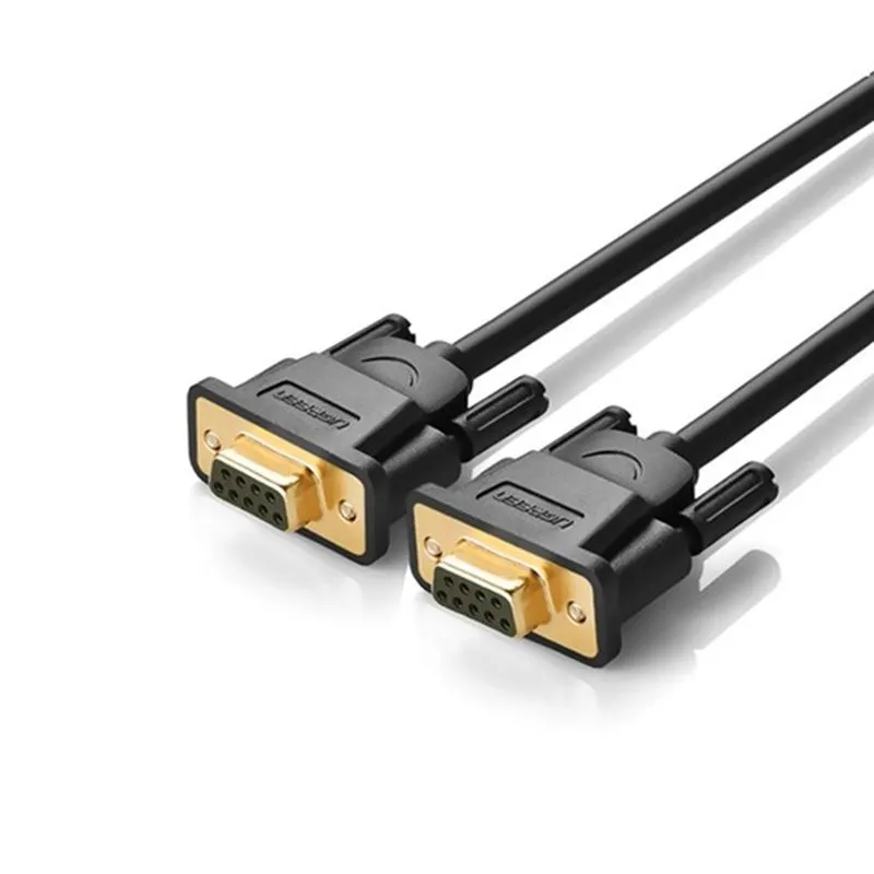 Cáp COM RS232 2 Đầu Âm Dài 1.5m Ugreen 20149 - Cáp DB9 Female to Female