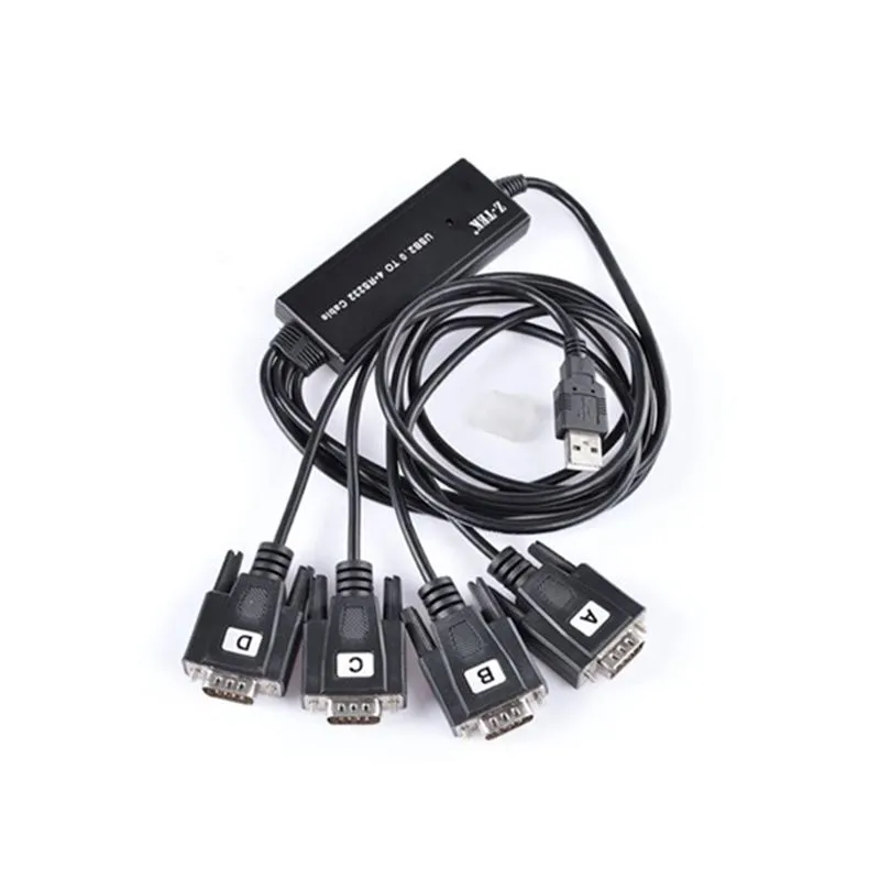 Cáp USB 2.0 sang 4 cổng RS232 (COM) Z-Tek ZE791 dài 1.5M chính hãng