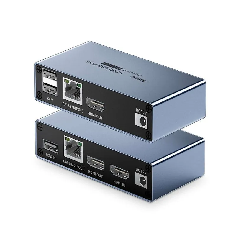 Bộ Kéo Dài HDMI và USB Qua Cáp Mạng 60m KVM Jasoz G156 T-G182
