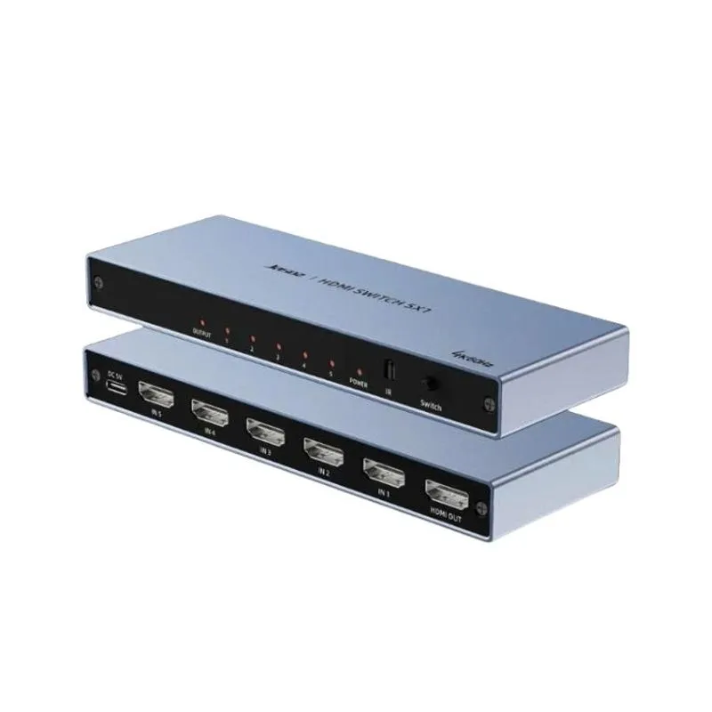 Bộ Gộp HDMI 5 Vào 1 Ra JASOZ G154 (T-G180) Hỗ Trợ 4K Ultra HD