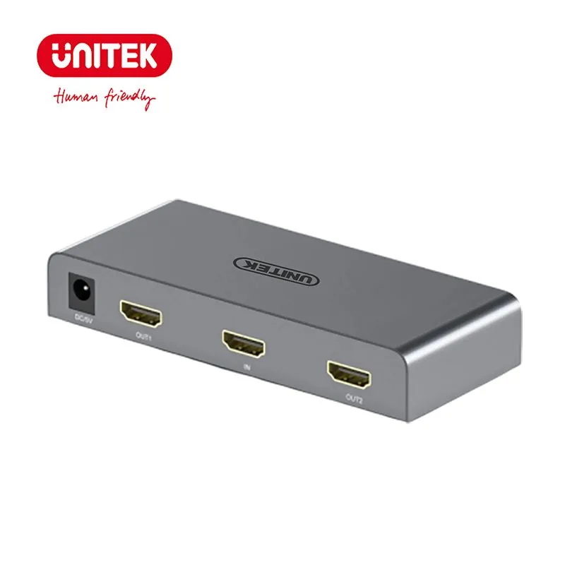 Bộ Chia HDMI 1 Ra 2 Unitek V130A - Hỗ Trợ 4K@60Hz Cao Cấp