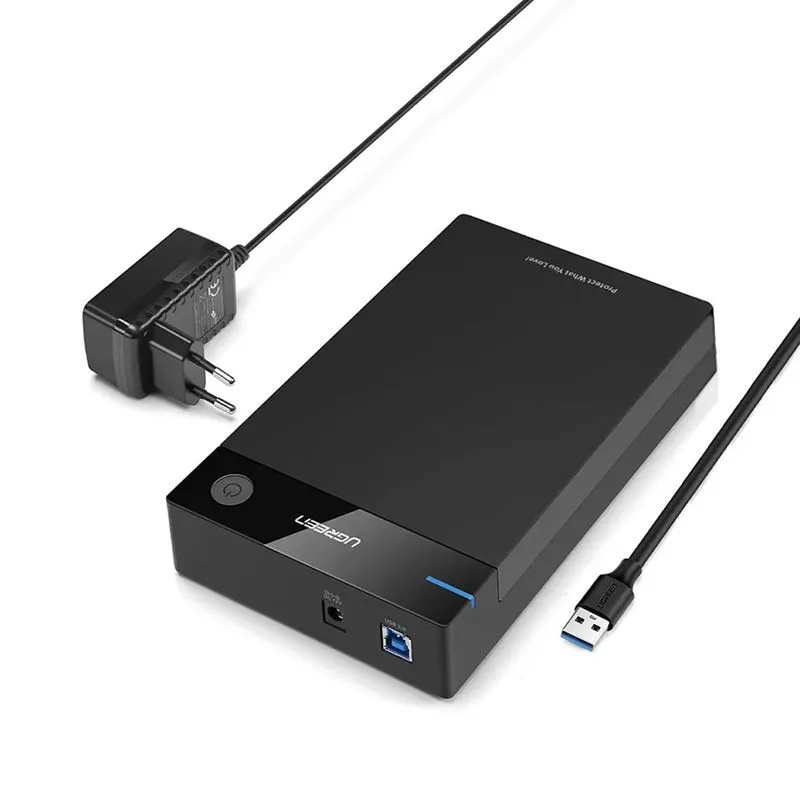 Box Ổ Cứng 3.5 inch SATA USB 3.0 Ugreen 50423 Hỗ Trợ 16TB