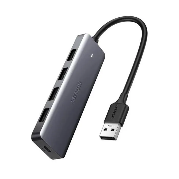 Bộ Chia USB 3.0 Sang 4 Cổng Ugreen 50985 (Có Cổng Nguồn Phụ USB-C)