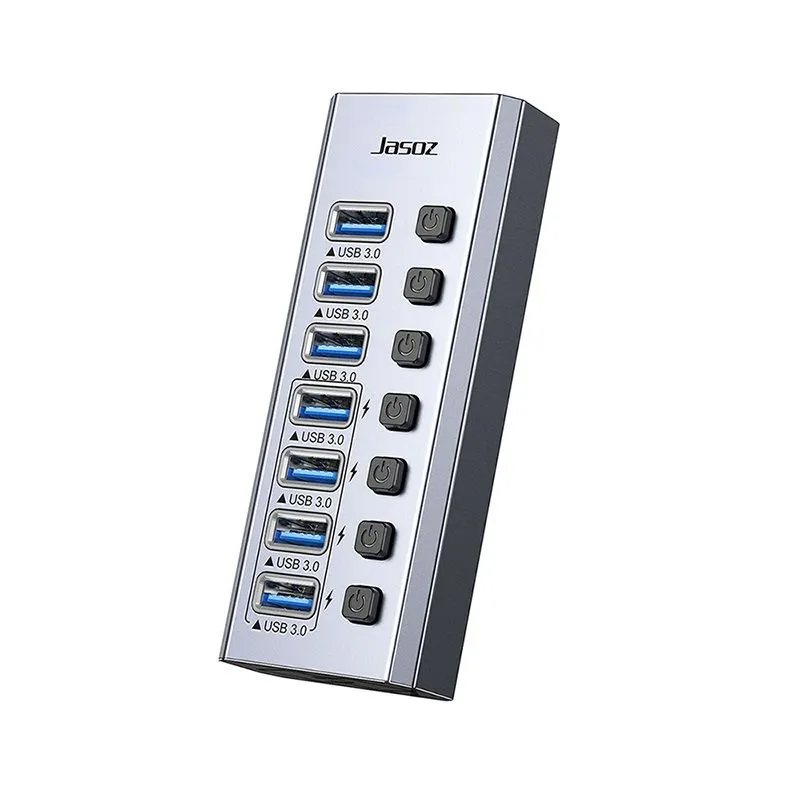 Bộ Chia USB 3.0 7 Cổng Jasoz F118 (T-F164) - Hàng Chính Hãng