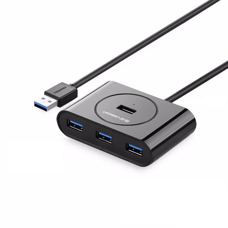 Bộ Chia USB 3.0 4 Cổng Ugreen CR113 Màu Đen Cáp Dài 50CM / 1M