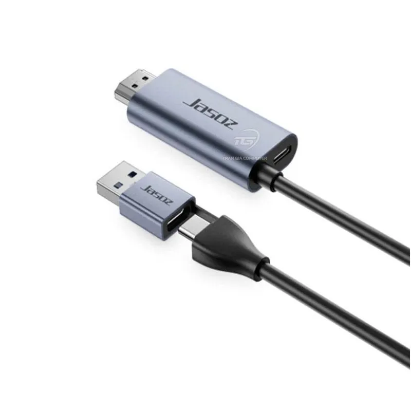Cáp Chuyển Đổi Video Capture HDMI Sang USB 3.0 & USB-C Dài 2M Jasoz G167 T-G193