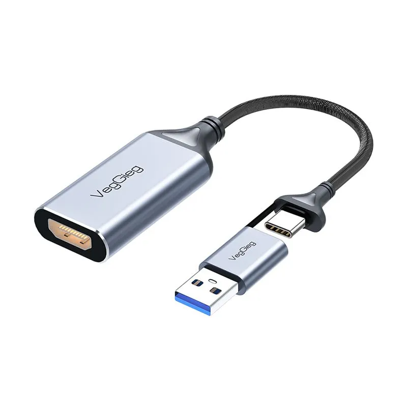 Card ghi hình Video Capture HDMI sang USB/Type-C Veggieg VZ632
