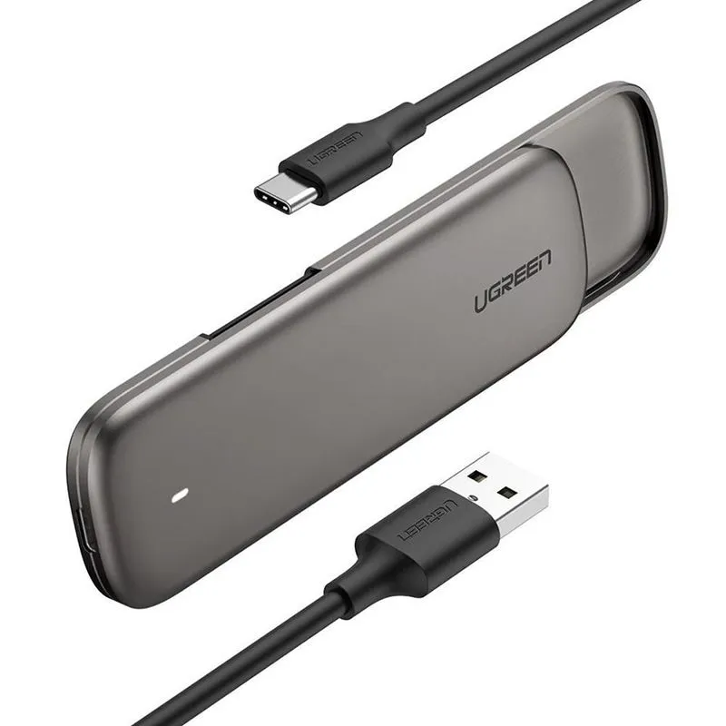 Hộp Đựng Ổ Cứng M.2 SATA To USB Type-C Ugreen 60355 Tốc Độ 5Gbps