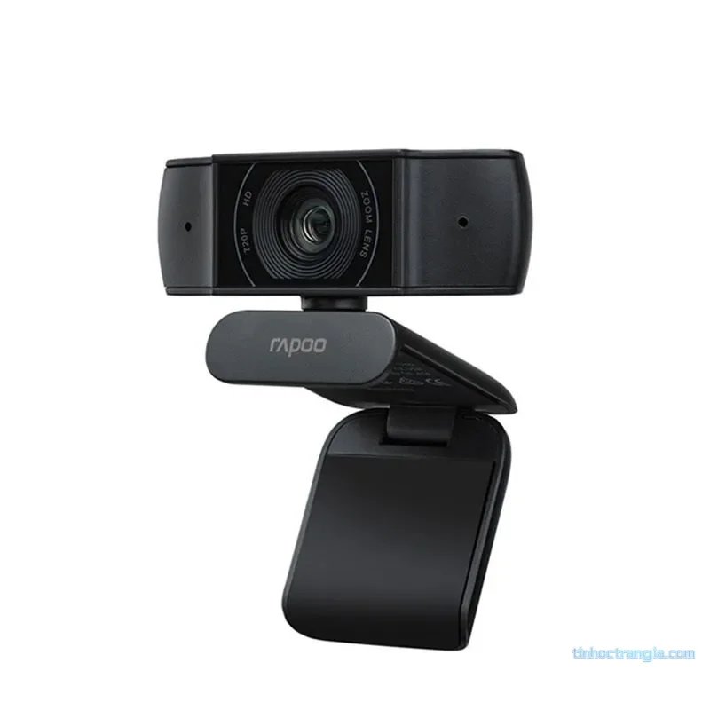 Webcam Rapoo C200 Độ Phân Giải HD 720p Có Mic Cho Học Trực Tuyến, Gọi Video