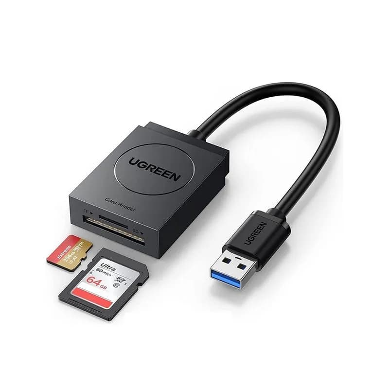 Đầu Đọc Thẻ Nhớ TF/SD Chuẩn USB 3.0 Cao Cấp Ugreen 20250
